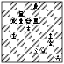 1.La5 La7 2.Lb6 e3 3.Ld4 exd4 4.Ld7 Lc5#, 1.Te7 Le1 2.Lg1 Lf2 3.Ld7 La7 4.Lc5 Lb8#